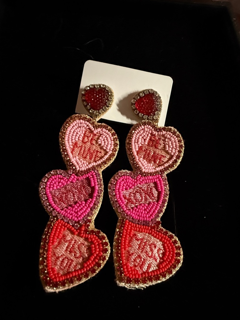 Sea Bead Valentine earrings